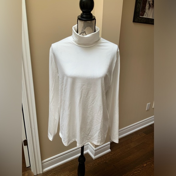 SAN FRANCISCO White Long Sleeve Turtle Neck Top Womens Size XL BRAND NEW - Picture 2 of 9